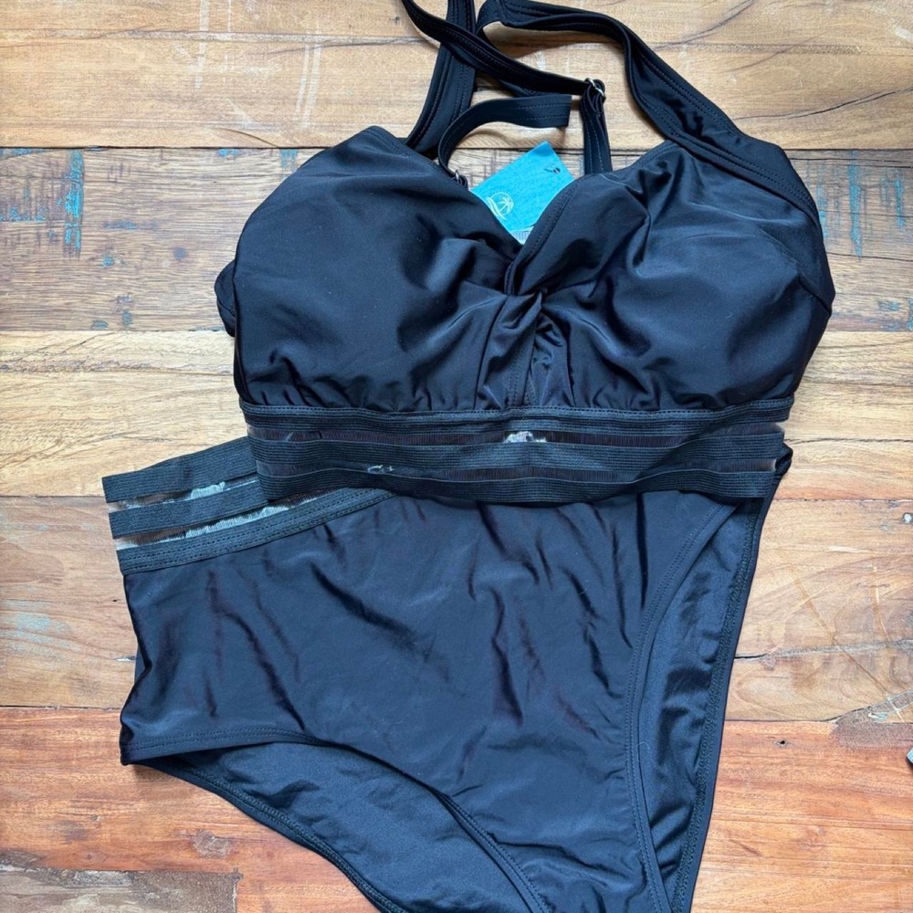 NWT BLACK CUPSHE SWIM SET